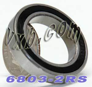10 Bearing 6803-2RS 17x26x5 Sealed:vxb:Ball Bearings