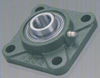 1 1/8" Mounted Bearing UCF206-18 + Square Flanged Cast Housing